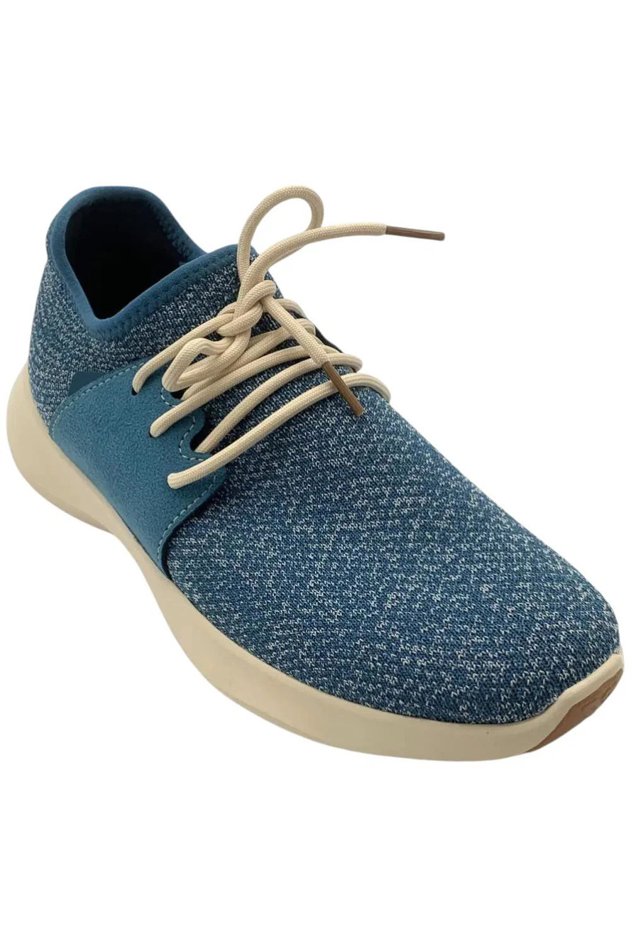 Vessi Men's Everyday Classic Sneaker Surf Blue On Off White - Medium